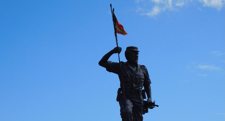 Statue of Nicolau Lobato, Dili, inaugurated in May 2014 /Lia Kent.